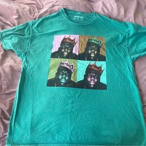 Green Notorious B.I.G. Biggie Smalls Graphic T-Shirt XL
